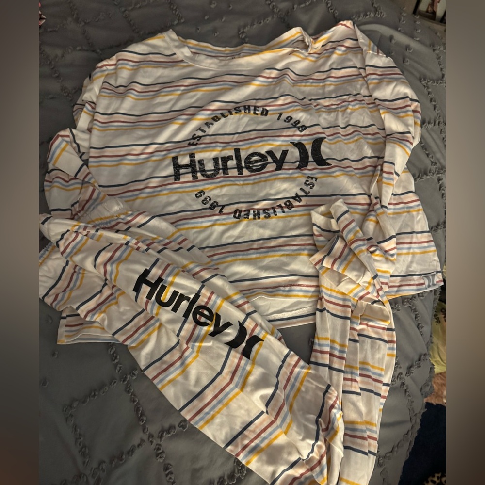 Hurley Multicolor Striped Loungewear Set